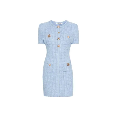 Self portrait Tweed Knitted Mini Dress