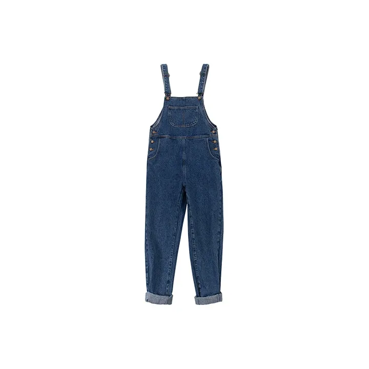 SOON FLOWER Overalls Spring Summer Women's Blue-0