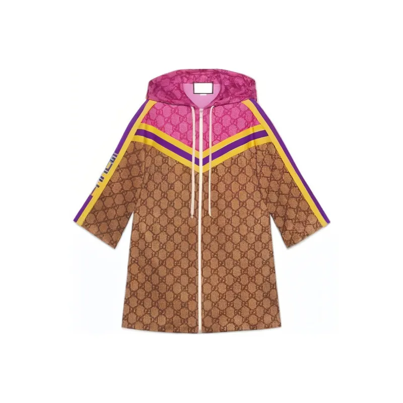 GUCCI SS21 Long-Sleeved Dresses Women's Brown-0