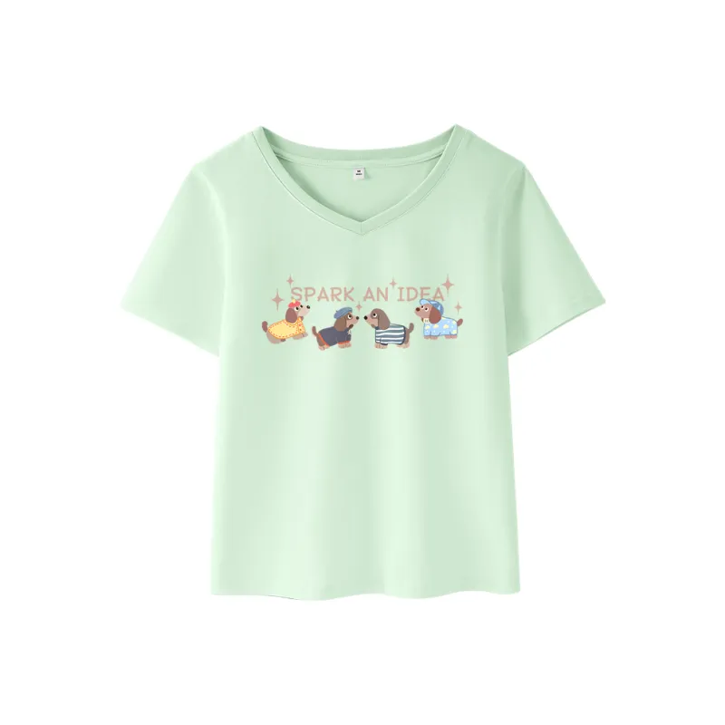 JEANSWEST Set in Sleeve T Shirt Women's-4