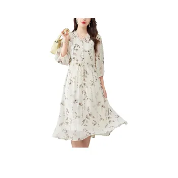 To The West Long Sleeved Dresses Women's Beige