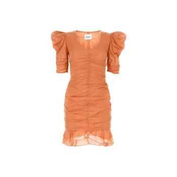 ISABEL MARANT ETOILE Puff Sleeved Gathered Mini Dress