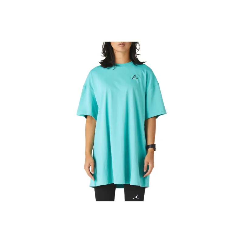 Jordan Essentials Short Sleeved Dresses Women's Turquoise-0