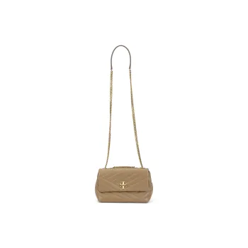 TORY BURCH Kira Leather Crossbody Bag, Shoulder Bag Women's Oystercatcher Umber