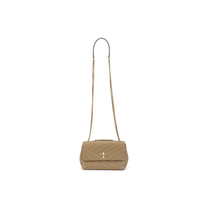 TORY BURCH Kira Leather Crossbody Bag, Shoulder Bag Women's Oystercatcher Umber-0