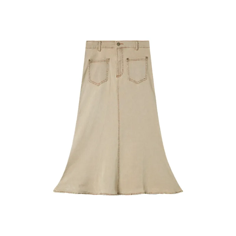 OWOX Denim Long Skirts Women's-3