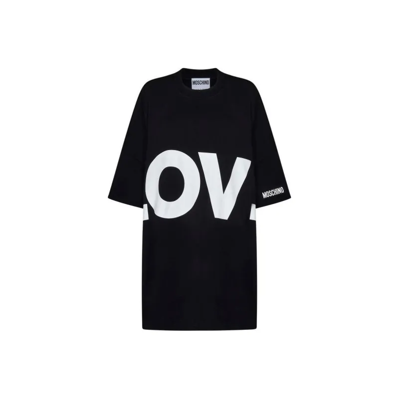 MOSCHINO Love Printed Oversized Dress-0