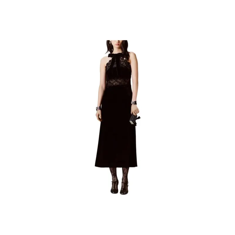 CHANEL FW22 Sleeveless Dress Women's Black-0