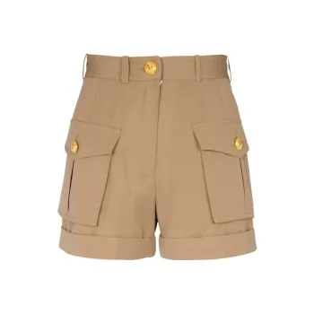 BALMAIN High waisted Flap pocket Shorts