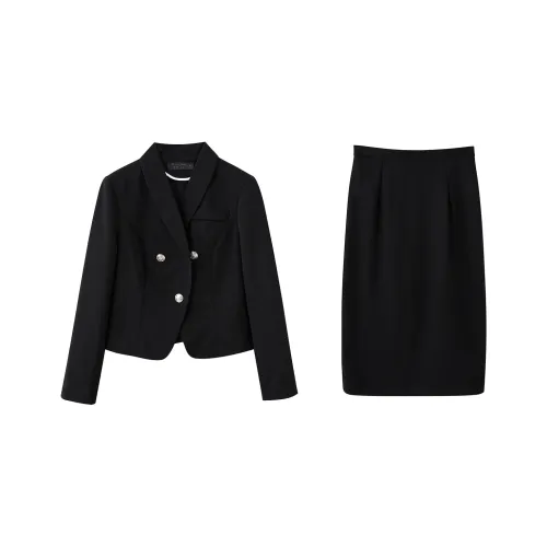DonnaZilan Business Suits Women's Black
