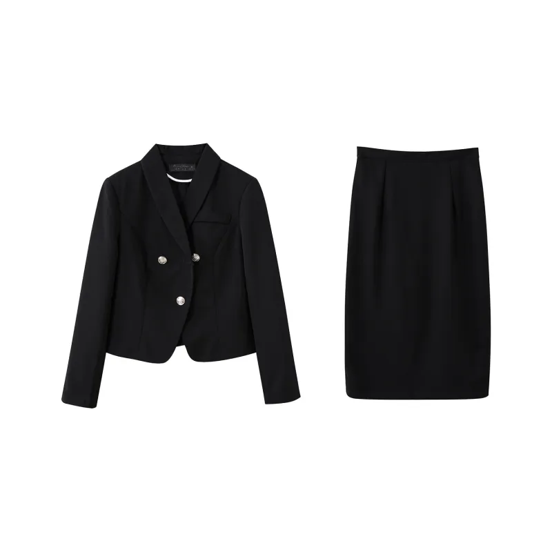 DonnaZilan Business Suit Women's Black-0