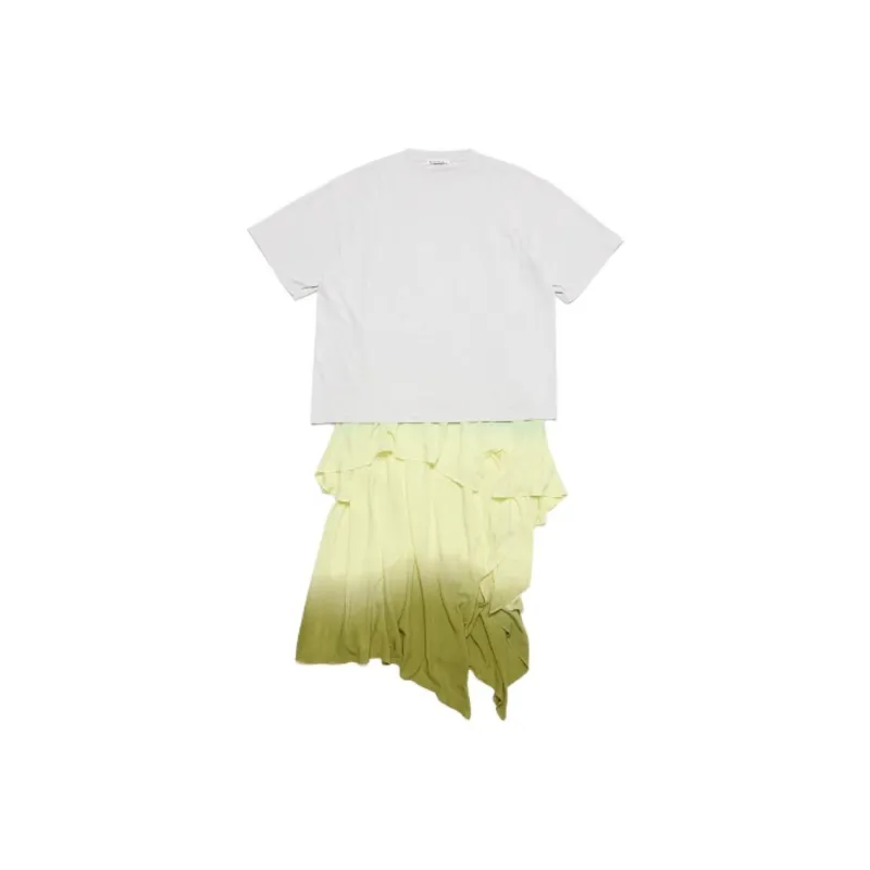 Acne Studios SS24 Short Sleeved Dress Women's Light Yellow-0