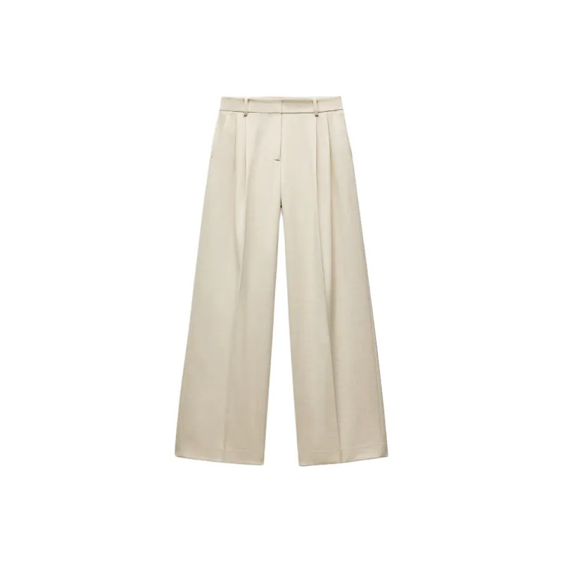 ZARA Casual Pants Women's Light Beige-0