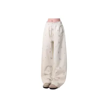 PLAY BUSH Casual Pants Women's Ecru
