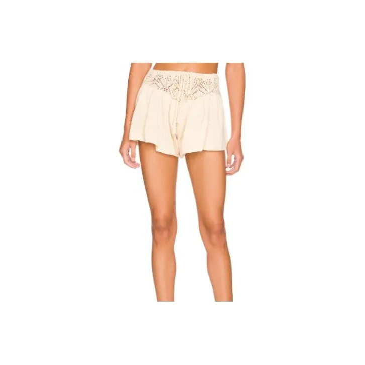 FREE PEOPLE Casual Shorts Women's Beige-0