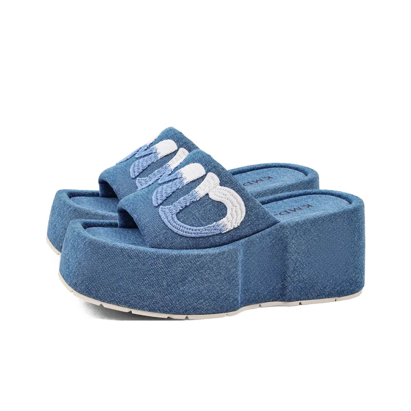 KMD Rubber Sole Quiet Slide Slippers Women's-1