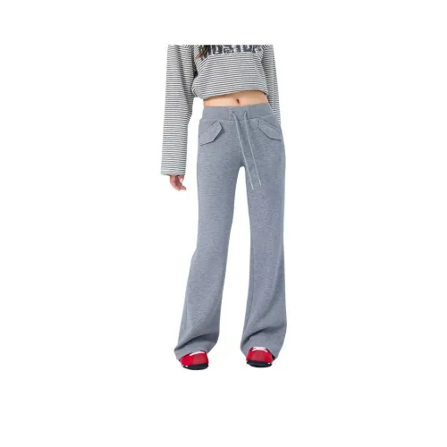 MUSTOFF Casual Pants Women's Gray