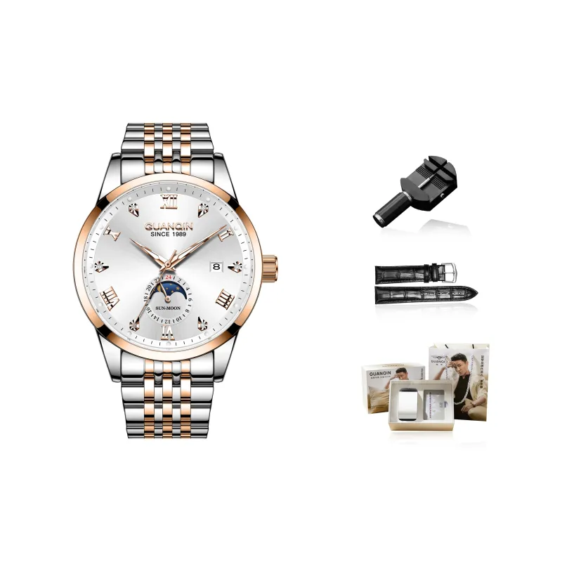 GUANQIN Master Collection Automatic Mechanical Movement Stainless Steel Watchband Watch Men's Watches Gray Dial-18