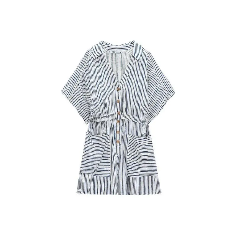 ZARA Jumpsuits Women's Blue-0