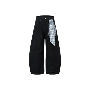 YUZHAOLIN High Rise Drawstring Scythe Pants Unisex