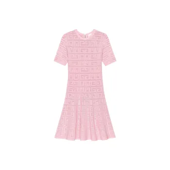 GIVENCHY SS22 Short Sleeved Dress Women's Pink