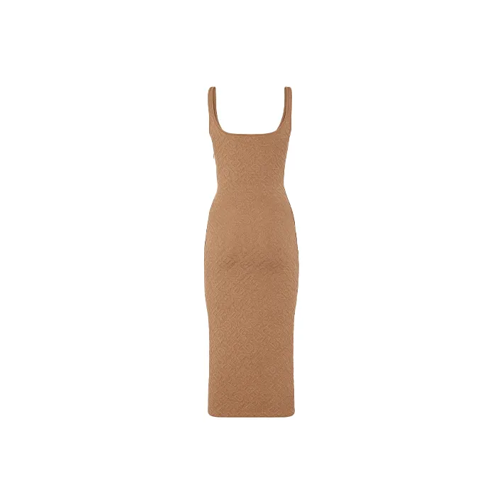 FENDI X Skims 2010s Logo jacquard Midi Dress-0