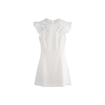 Incolore Short Sleeved Dresses Women's White
