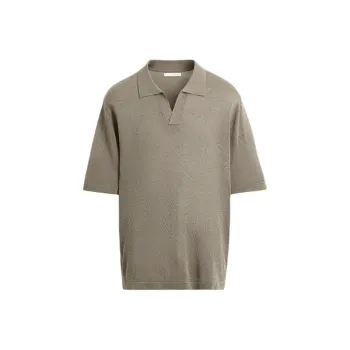 ZARA Polo Shirt Men's Brown/Dark Taupe