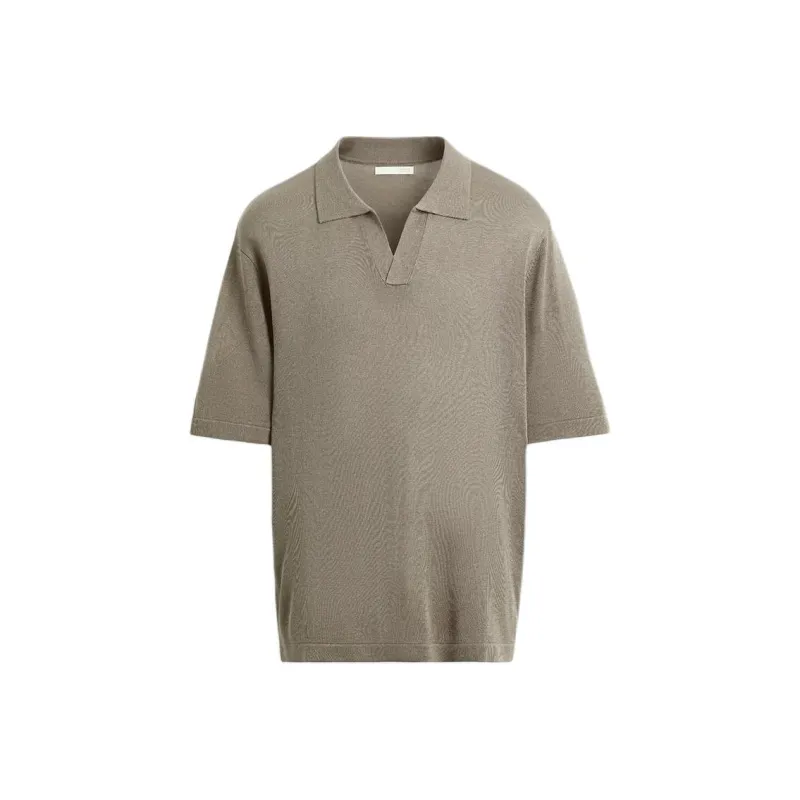 ZARA Polo Shirt Men's Brown/Dark Taupe-0