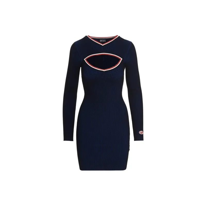 DIESEL Long-Sleeved Dresses Women's Blue-0