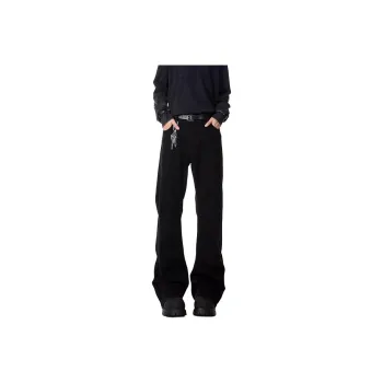 FONDLOOK Casual Pants Men Black