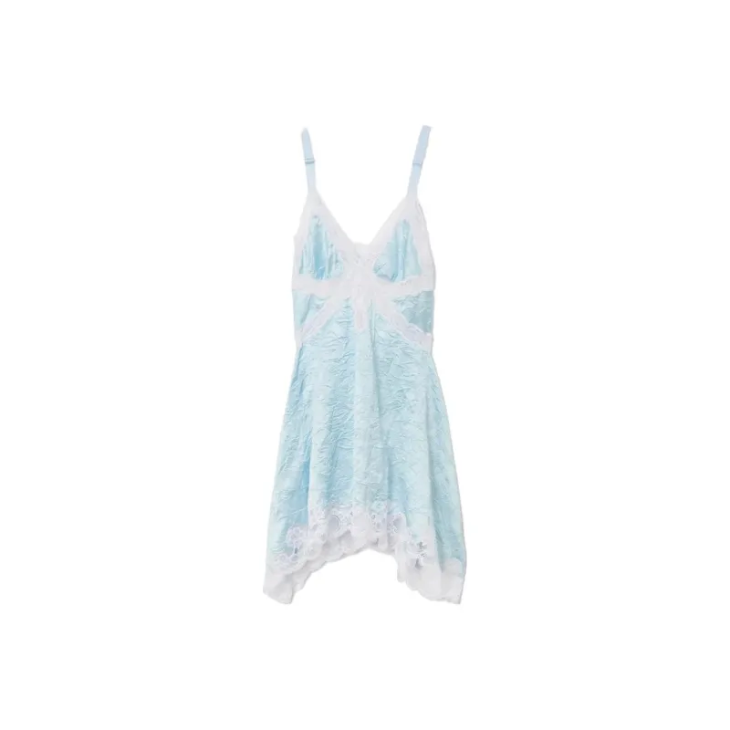 Burberry SS23 Sleeveless Dress Women's Blue-0