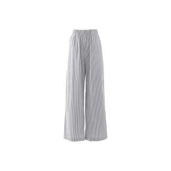 ZAVK Casual Pants Women's Striped Gray