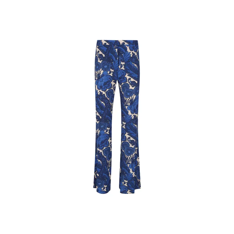 ETRO Floral print Flared Trousers-0