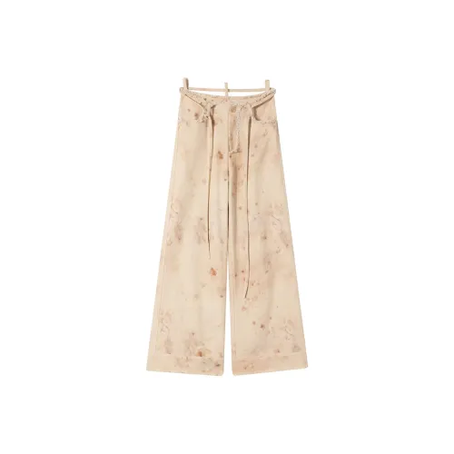 Ouyang Jeans Women's Beige Yellow
