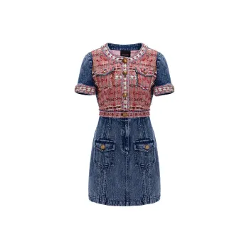 Laurence & Chico Short-Sleeved Dresses Women's Blue Pink