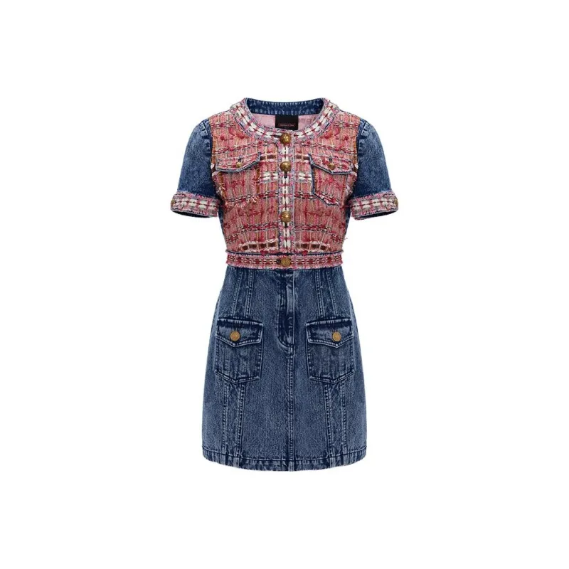 Laurence & Chico Short-Sleeved Dresses Women's Blue Pink-0