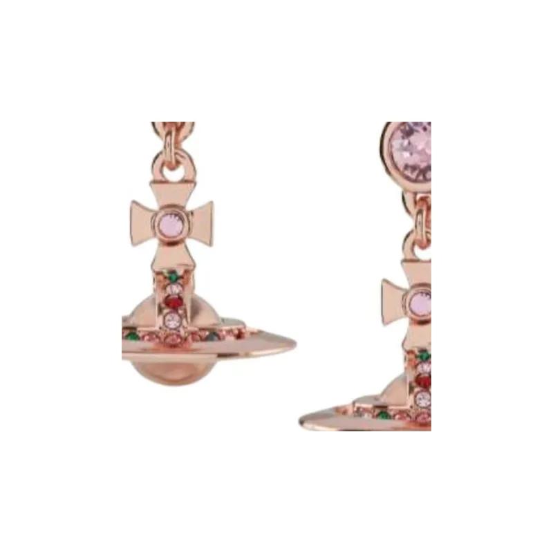 Vivienne Westwood Brass Earrings Unisex Pink-1