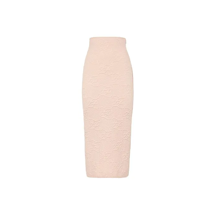 FENDI FW21 Long Skirt Women's Pink-0