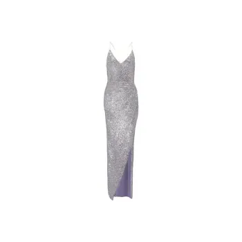 BALMAIN Slip Dresses Women's Silver