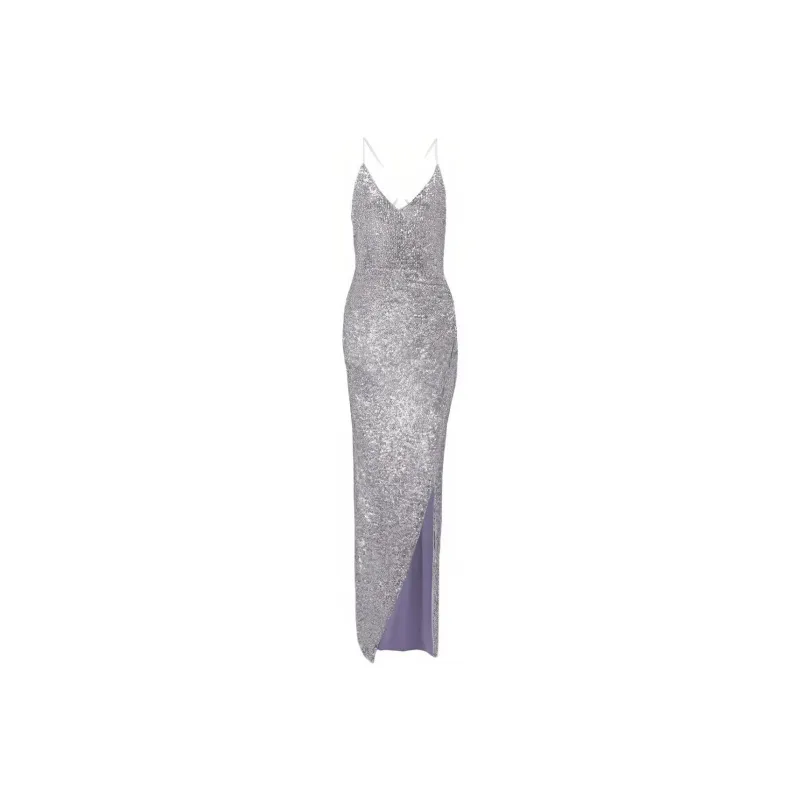 BALMAIN Slip Dresses Women's Silver-0