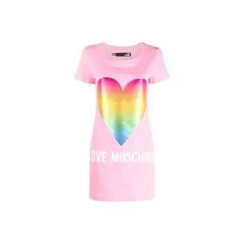 LOVE MOSCHINO Short Sleeved Dresses Women's Pink