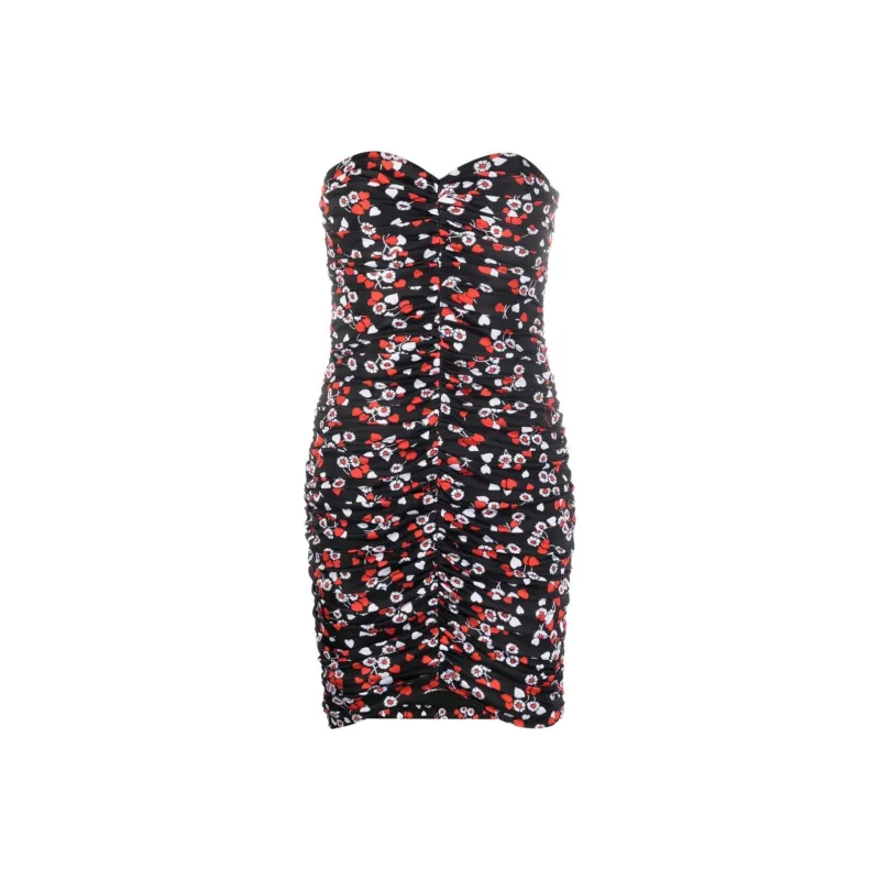 MOSCHINO Floral print Strapless Minidress-0