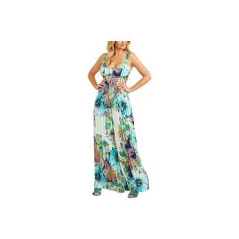 GUESS Lucky Charm Pleated Jumpsuit Jumpsuit Women's Lucky Symbol Print