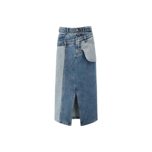 Ugg Feng Chen Wang Boots Denim Long Skirts Women's