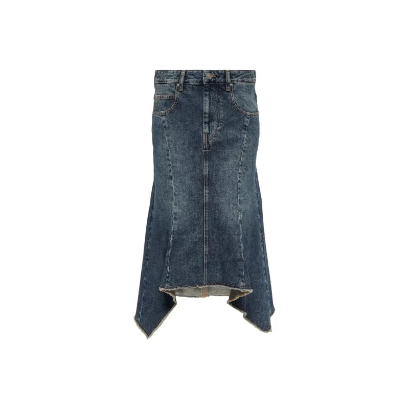 ISABEL MARANT Denim Long Skirts Women's Dark Blue-0