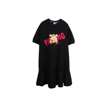 LALABOBO Short-Sleeved Dresses Women's Black