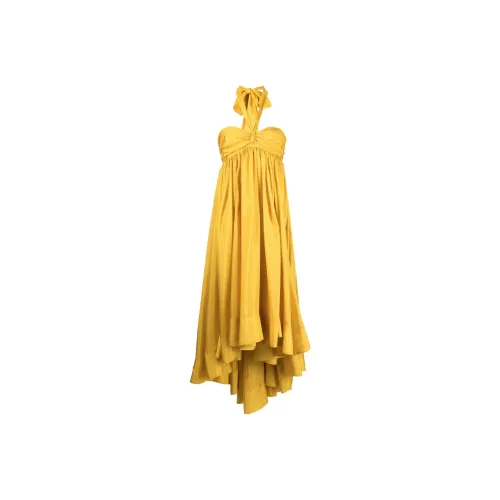 Zimmermann Devi Halter Draped Maxi Dress