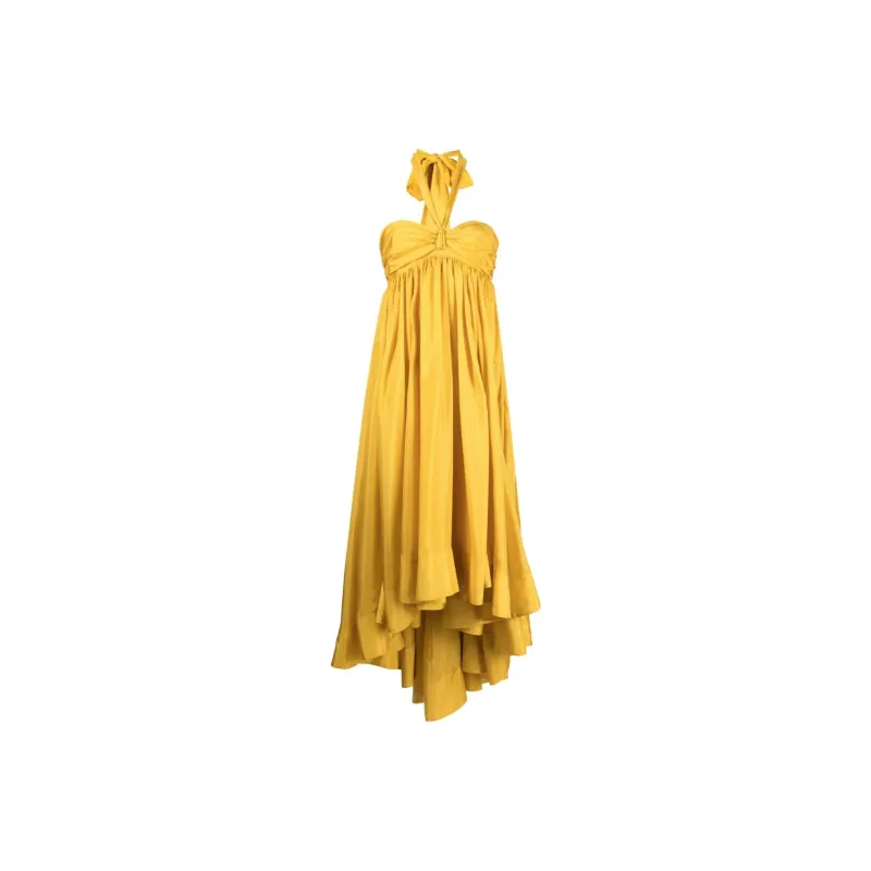 Zimmermann Devi Halterneck Asymmetric Dress-0