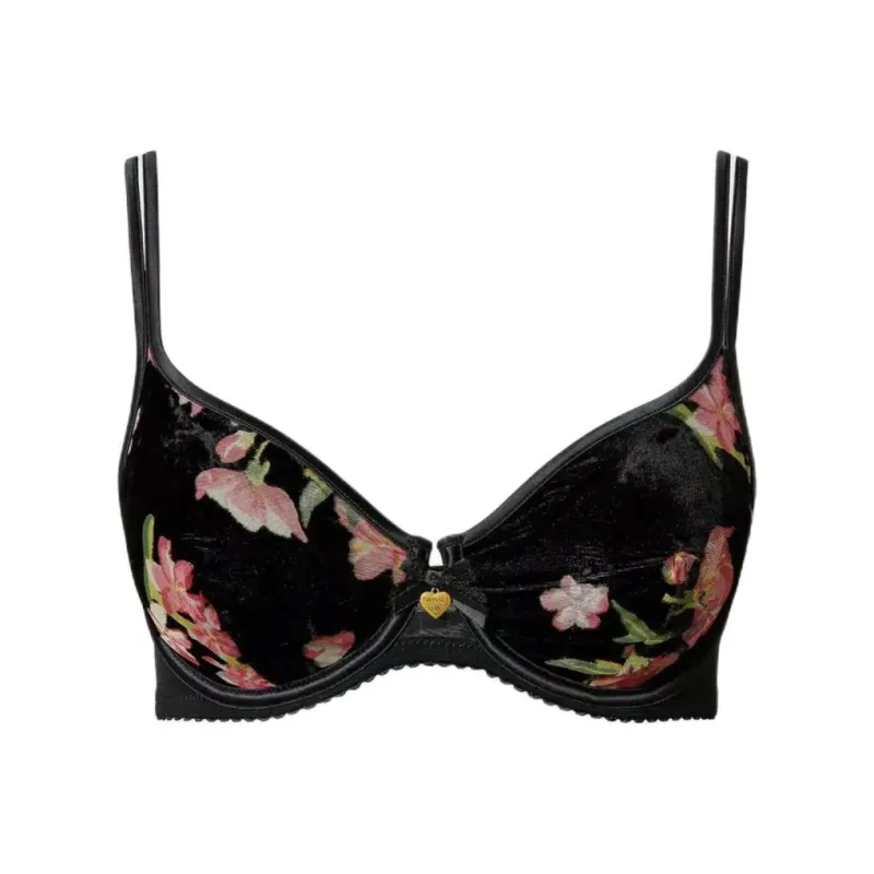 Twinset Velvet Underwire Bra-0